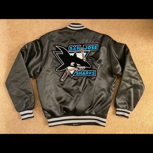 San Jose Sharks VTG Bomber Jacket w Large Patch